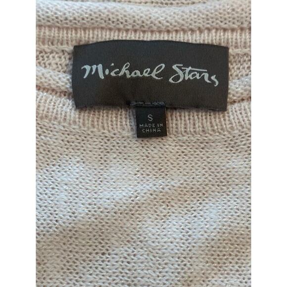 Michael Stars Cream Cotton Blend Verna Dolman Sleeve Knit Top Size Small - Picture 3 of 8